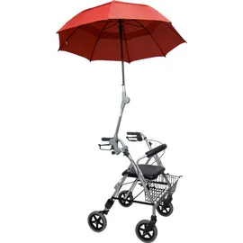 Regen - oder Sonnen - Schirm für Rollatoren und Rollstühle, Beige