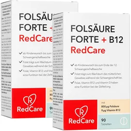 Folsäure Forte + B12 RedCare Doppelpack
