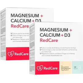 Magnesium + Calcium + D3 RedCare Doppelpack