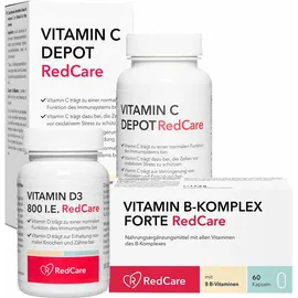 Vitamin B-Komplex Forte RedCare + Vitamin D3 800 I.e. + Vitamin C Depot RedCare