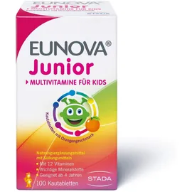 Eunova Junior Kautabletten mit Orangengeschmack 100 Stück