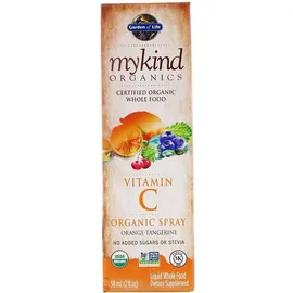 Garden of Life, Mykind, Organics, Vitamin C Spray, Orange-Tangerine, 58 ml (Vegan) | MHD 07/22