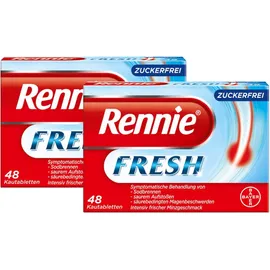 Sparset Rennie Fresh 2 x 48 Kautabletten zuckerfrei