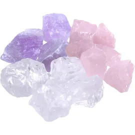 Wassersteine Premium GrundmischungBergkristall+Rosenquarz+Amethyst100% Naturstein