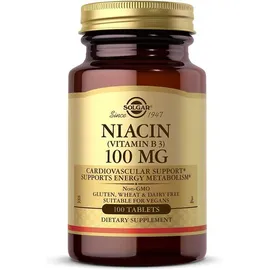 Solgar, Niacin, 100mg, 100 Tabletten
