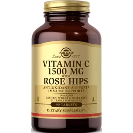 Solgar, Vitamin C, 1500 mg, Rose Hips, 90 Tabletten