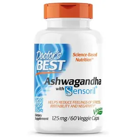 Doctor`s Best, Ashwagandha with Sensoril®, 125mg, 60 Kapseln
