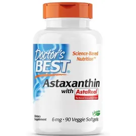 Doctor`s Best, Astaxanthin with AstaReal® 6mg, 90 Weichkapseln